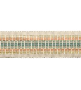 Dorset Striped Border Trimming by Samuel & Sons Aquamarine