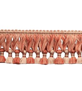 Dorset Tassel Fringe Trimming by Samuel & Sons Coral
