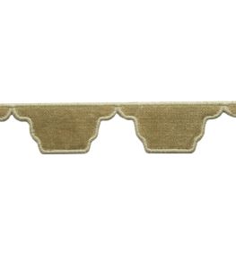 Dorset Velvet Scallop Trimming by Samuel & Sons Leaf