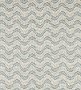Dragon Flamestitch Fabric by Zoffany Blue Stone