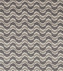 Dragon Flamestitch Fabric by Zoffany Charcoal