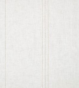 Drawn Thread Hem Stitch Rows Fabric by Volga Linen Ivory White