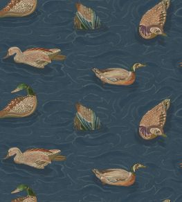 Duck Pond Wallpaper by Mulberry Home Indigo
