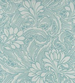 Eden Wallpaper by 1838 Wallcoverings Soft Teal