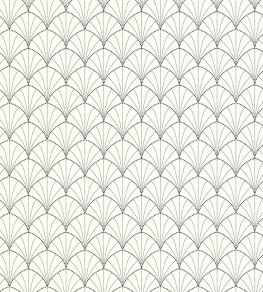 Edgar Wallpaper by Caselio Blanc Noir
