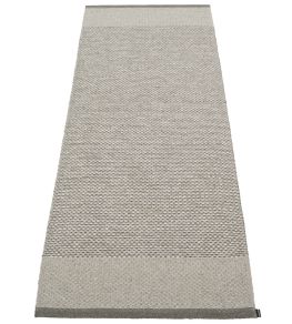 Edit Runner Rug by Pappelina Charcoal/Warm Grey/Stone Metallic