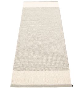 Edit Runner Rug by Pappelina Linen/Vanilla/Stone Metallic