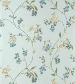 Edo Bloom Wallpaper by Anna French Blue on Pearl