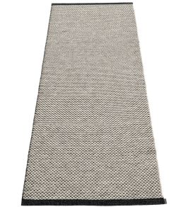 Effi Runner Rug by Pappelina Black