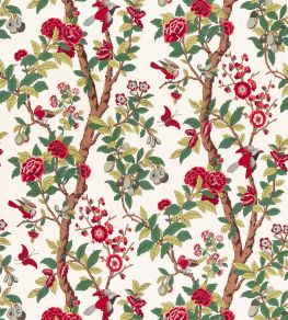 Eldon Fabric by GP & J Baker Document Red/Green