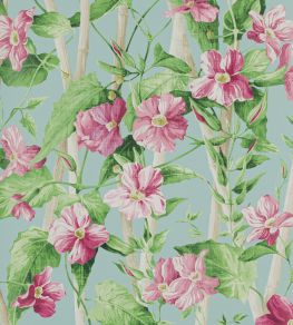 Elena Wallpaper by Manuel Canovas Rose/Aqua