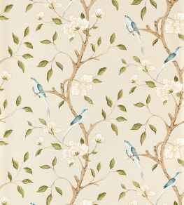 Eleonora Print Wallpaper by Zoffany Evergreen