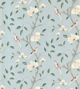 Eleonora Print Wallpaper by Zoffany Stockholm Blue