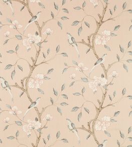 Eleonora Print Fabric by Zoffany Tuscan Pink
