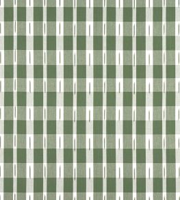 Ellastone Check Fabric by Thibaut Green