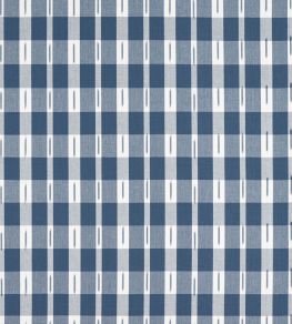 Ellastone Check Fabric by Thibaut Navy