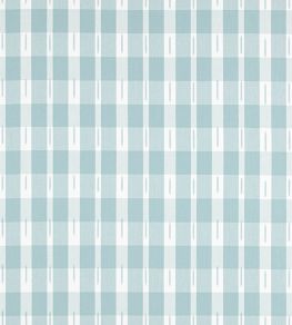 Ellastone Check Fabric by Thibaut Seaglass