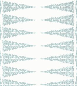 Ellery Stripe Wallpaper by Anna French Robin's Egg on White