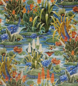Elysium Velvet Fabric by Osborne & Little Cobalt