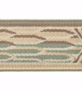Embroidered Braid 60mm Trimming by Houles Vert Celadon