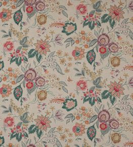 Emmeline Fabric by Colefax and Fowler Red/Teal