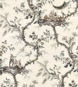 Emperors Musician Wallpaper by Zoffany Charcoal