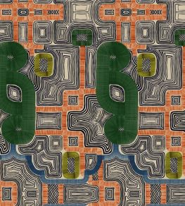 En Allant Aux Baux Grasscloth Mural by Christian Lacroix Cypres