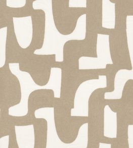 Entrelacs Fabric by Casamance Beige