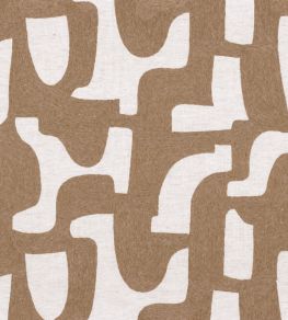 Entrelacs Fabric by Casamance Tabac