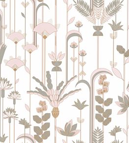 Ephemeral Wallpaper by Caselio Golden Almond Green