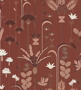 Ephemeral Wallpaper by Caselio Terracotta Copper
