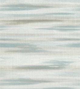 Equinox Wallpaper by Thibaut Spa Blue and Beige