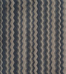 Espalier Velvet Fabric by James Hare Hortense Blue