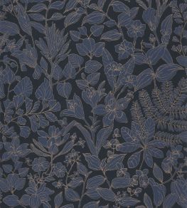 Esquisse Wallpaper by Casadeco Bleu Encre