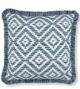 Estero Outdoor Cushion 50 x 50cm by Romo Moroccan Blue