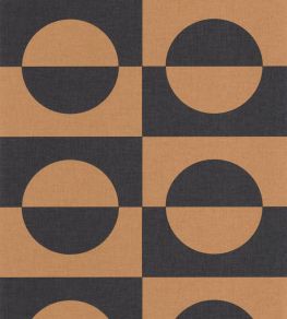 Etendu Wallpaper by Caselio Noir Beige