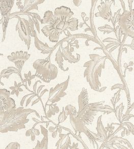 Etourneau Wallpaper by Casadeco Beige Ficelle