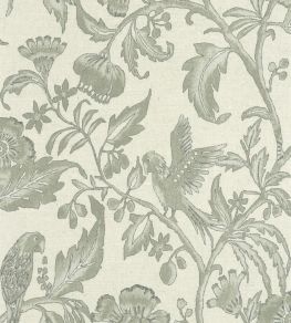 Etourneau Wallpaper by Casadeco Vert Sauge