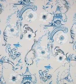 Euphoria Fabric by Romo China Blue
