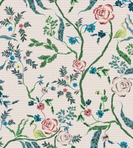 Eversley Fabric by Parker & Jules Jade Rose