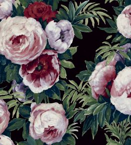 Fabiola Bloom Fabric by Arley House Crimson