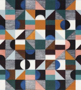 Facette Fabric by Camengo Cuivre