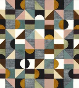 Facette Fabric by Camengo Vert