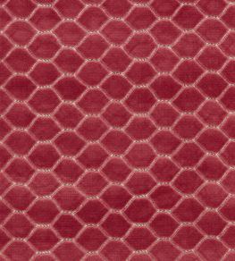 Faraday Velvet Fabric by Sanderson Carmine