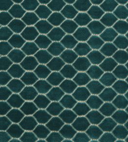 Faraday Velvet Fabric by Sanderson Malachite