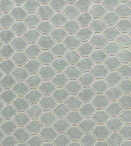 Faraday Velvet Fabric by Sanderson Porcelain