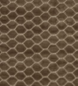 Faraday Velvet Fabric by Sanderson Walnut