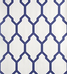 Tessella Wallpaper by Farrow & Ball Drawing Room Blue