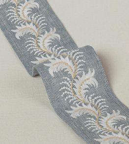 Feather Braid Trimming by Colefax and Fowler Blue