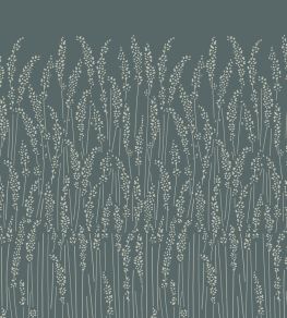 Feather Grass Mural by Farrow & Ball Inchyra Blue / Mizzle
